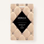 luxueus goudtufmonogram badge (Voorkant)