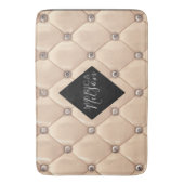 luxueus goudtufmonogram badmat (Voorkant Verticaal)
