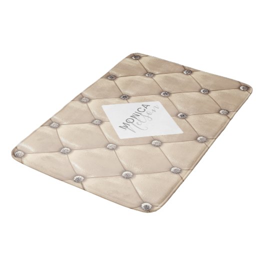 luxueus goudtufmonogram badmat (Gekanteld)