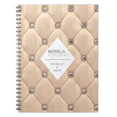 luxueus goudtufmonogram notitieboek (Voorkant)