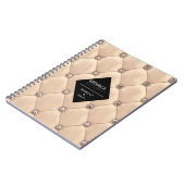 luxueus goudtufmonogram notitieboek (Linkerzijde)