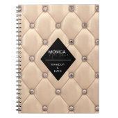 luxueus goudtufmonogram notitieboek (Voorkant)