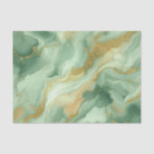 Luxueus groen marmer met gouden glitteraderen tissuepapier (Voorkant)