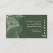 Luxueus groen visitekaartje (Achterkant)