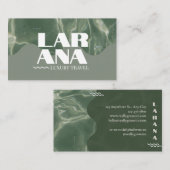 Luxueus groen visitekaartje (Voorkant / Achterkant)