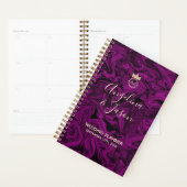 Luxueus Paarse Bruiloft Planner (Display)