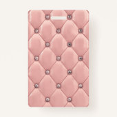 luxueus roos goudtufmonogram badge (Achterkant)