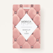 luxueus roos goudtufmonogram badge (Voorkant)