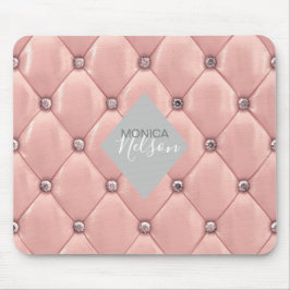 luxueus roos goudtufmonogram muismat