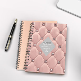 luxueus roos goudtufmonogram notitieboek