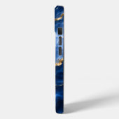 Luxueus saffier marmer agaat Case-Mate iPhone case (Achterkant / Links)