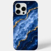 Luxueus saffier marmer agaat Case-Mate iPhone case (Achterkant)