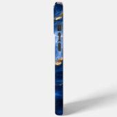 Luxueus saffier marmer agaat Case-Mate iPhone case (Achterkant / Links)