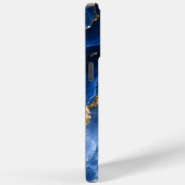 Luxueus saffier marmer agaat Case-Mate iPhone case (Achterkant / Rechts)