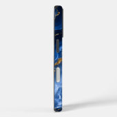 Luxueus saffier marmer agaat Case-Mate iPhone case (Achterkant / Rechts)