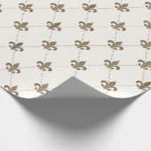 Luxueus witboek van de Lis Cadeaupapier (Hoek)