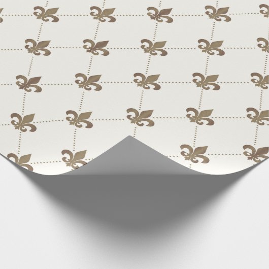 Luxueus witboek van de Lis Cadeaupapier (Hoek)