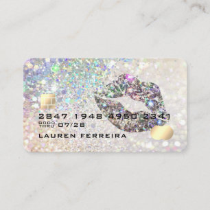 Luxueuze advertentiekaart voor diamant Glitter Visitekaartje