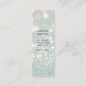 Luxueuze afstuderen glitter foto naam Kaart Mini Visitekaartje (Achterkant)