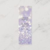 Luxueuze afstuderen glitter foto naam Kaart Mini Visitekaartje (Achterkant)