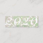 Luxueuze afstuderen sparkle glitter Name Kaart Mini Visitekaartje (Voorkant)