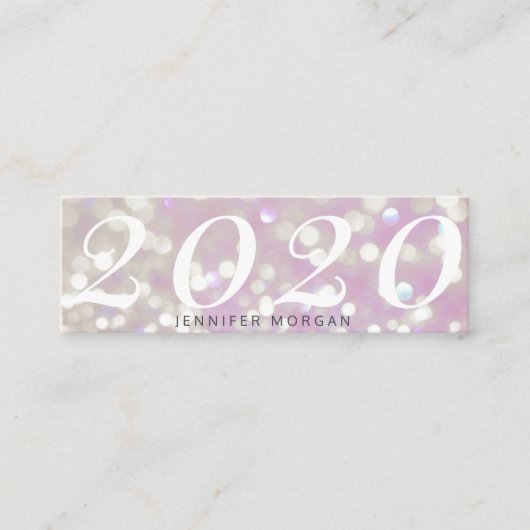 Luxueuze afstuderen sparkle glitter Name Kaart Mini Visitekaartje (Voorkant)