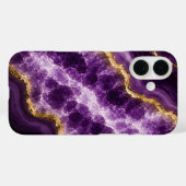 Luxueuze Amethist Marmer Geode Case-Mate iPhone Case (Achterkant (horizontaal))