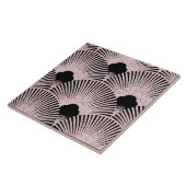 Luxueuze Art Deco Fan Tegeltje (Zijkant)