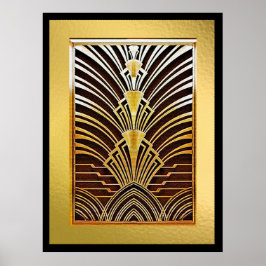 Luxueuze Art Deco Poster