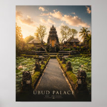 Luxueuze Bali Ubud Paleis Poster