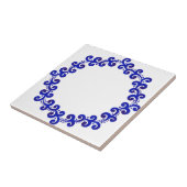 luxueuze beelden van delft tiles tegeltje (Zijkant)