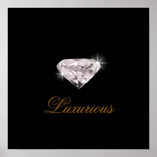 luxueuze diamant poster (Voorkant)
