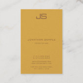 Luxueuze E-legant monogram Premium Parelfinger Visitekaartje (Achterkant)