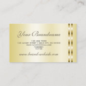 Luxueuze en lichte Gold-effectbeoordelaar Visitekaartje (Achterkant)