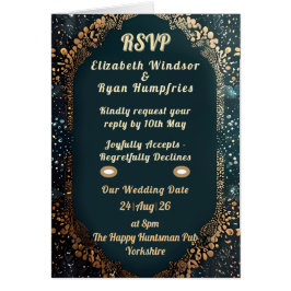 Luxueuze Floral Wedding Invitation Suite