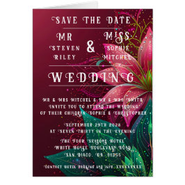 Luxueuze Floral Wedding Invitation Suite