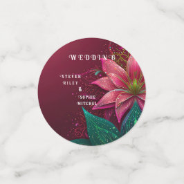 Luxueuze Floral Wedding Invitation Suite Confetti