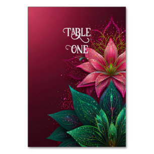 Luxueuze Floral Wedding Invitation Suite Kaart