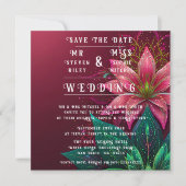 Luxueuze Floral Wedding Invitation Suite Kaart (Voorkant)