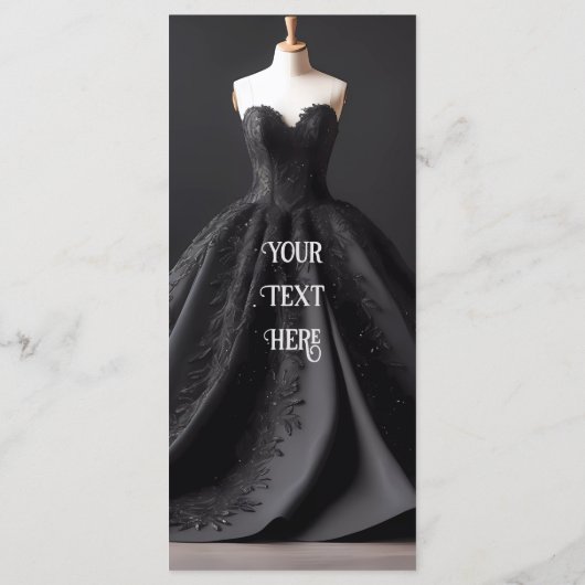 Luxueuze Floral Wedding Invitation Suite Menu (Achterkant)