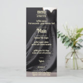 Luxueuze Floral Wedding Invitation Suite Menu (Staand voorkant)