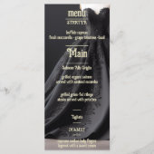 Luxueuze Floral Wedding Invitation Suite Menu (Voorkant)