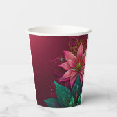 Luxueuze Floral Wedding Invitation Suite Papieren Bekers (Achterkant)