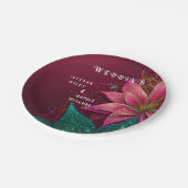 Luxueuze Floral Wedding Invitation Suite Papieren Bordje (Gekanteld)