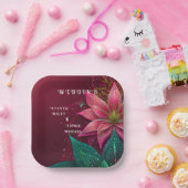 Luxueuze Floral Wedding Invitation Suite Papieren Bordje (Feest)