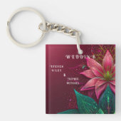 Luxueuze Floral Wedding Invitation Suite Sleutelhanger (voorkant)