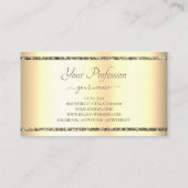 Luxueuze Gold Effect Gouden Glitter Sparkle Stars Visitekaartje (Achterkant)