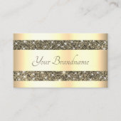 Luxueuze Gold Effect Gouden Glitter Sparkle Stars Visitekaartje (Voorkant)