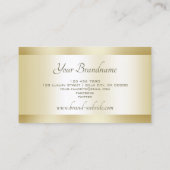 Luxueuze Gold Effect Professional en modern Visitekaartje (Achterkant)