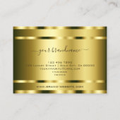 Luxueuze Gold Effect Professional en Noble Visitekaartje (Achterkant)